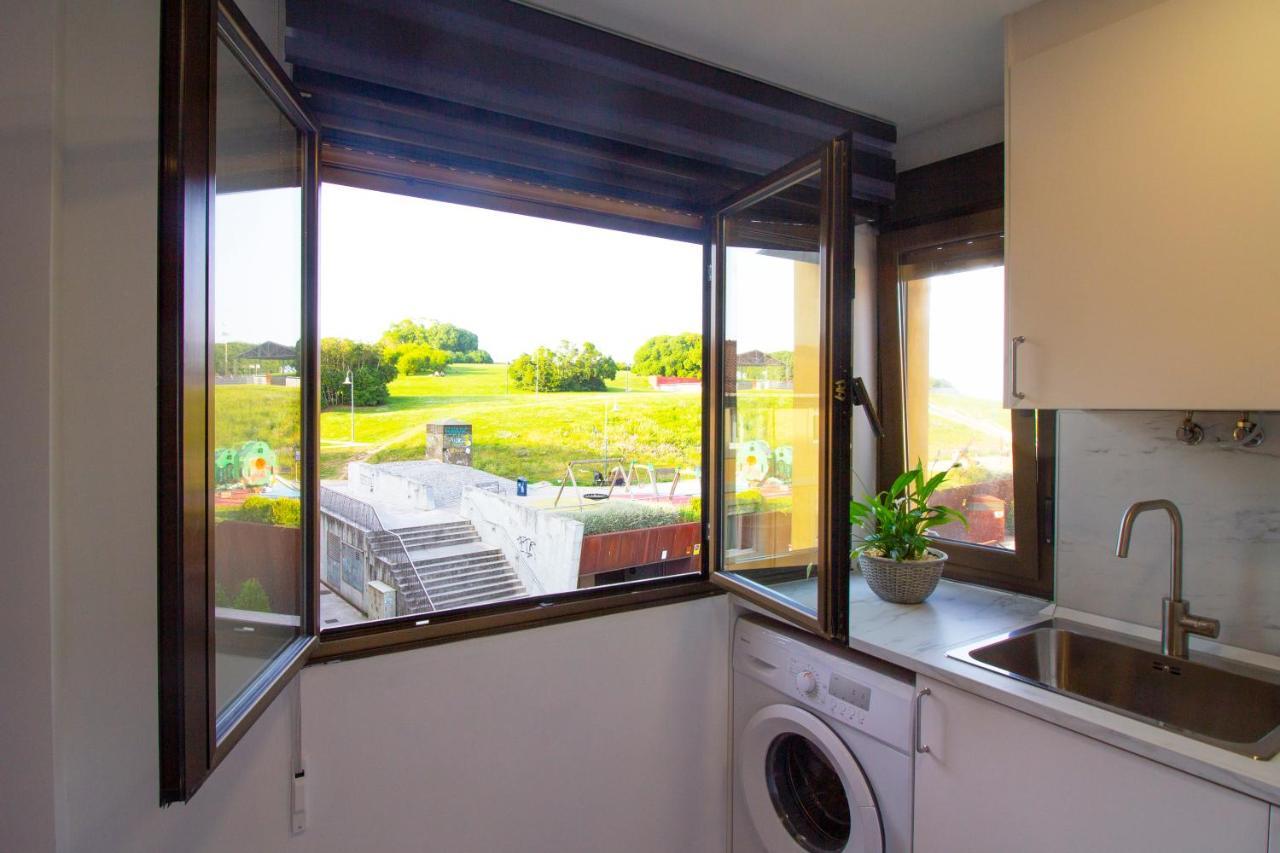 Loft En Gijon - Cimavilla Con Vistas Al Cerro Eksteriør bilde