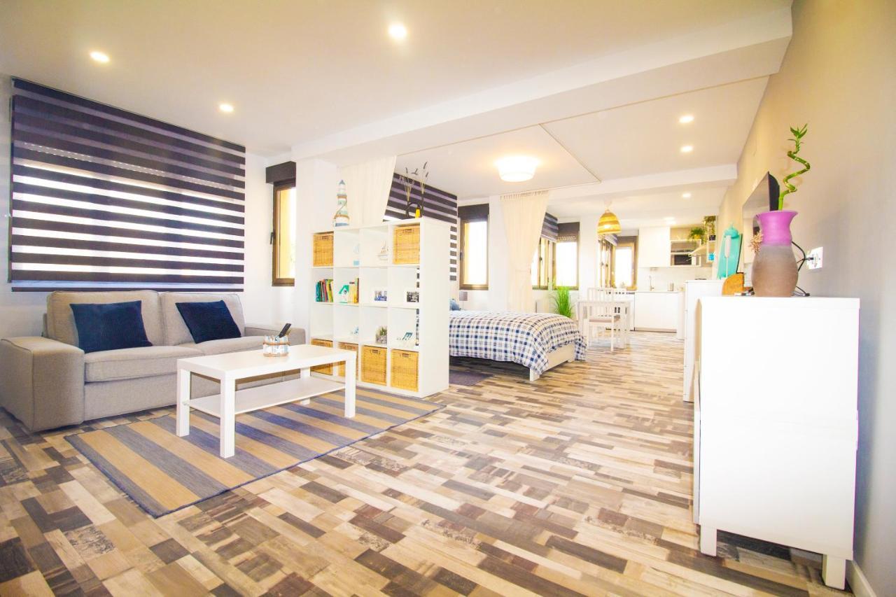 Loft En Gijon - Cimavilla Con Vistas Al Cerro Eksteriør bilde
