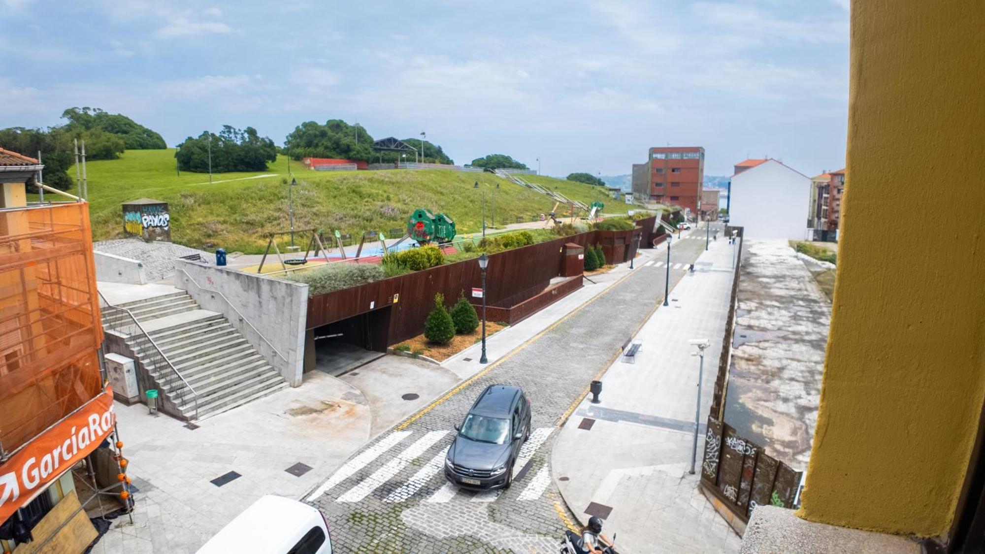 Loft En Gijon - Cimavilla Con Vistas Al Cerro Eksteriør bilde